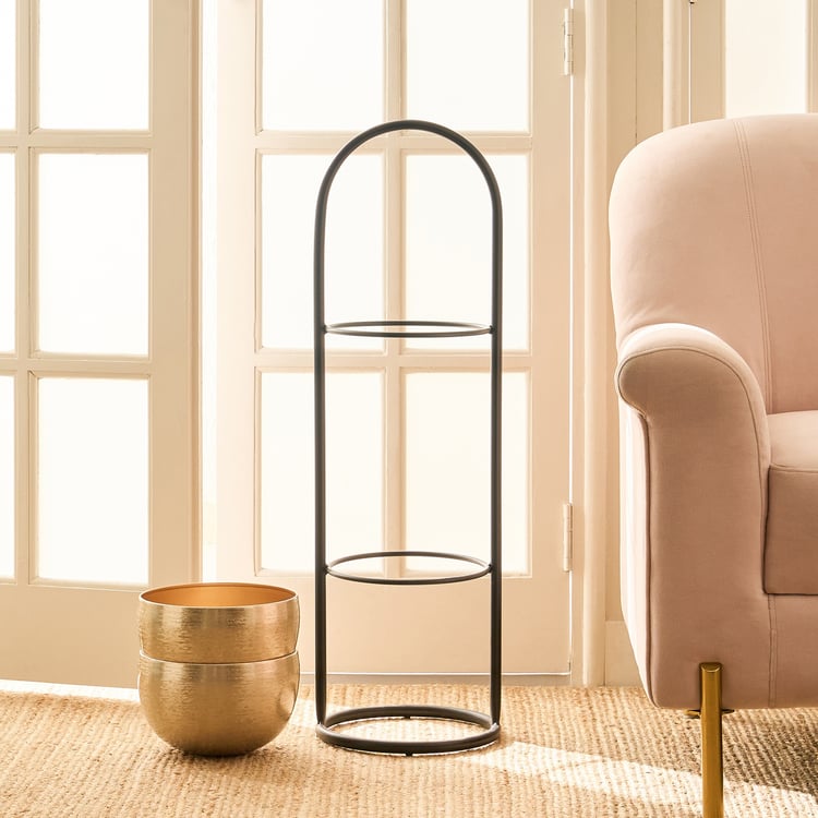 Gardenia Mirage Metal 2-Tier Floor Planter