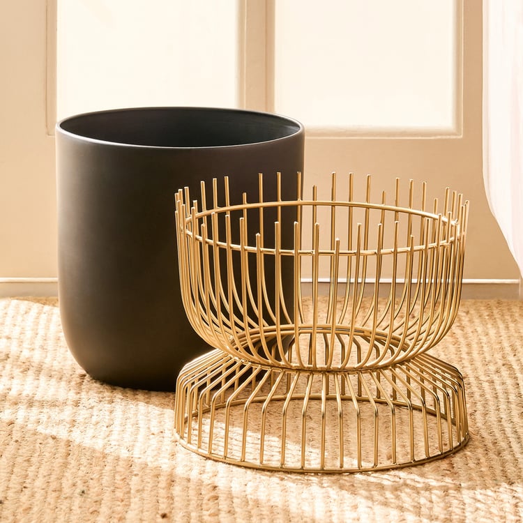 Gardenia Shine Metal Floor Planter with Stand