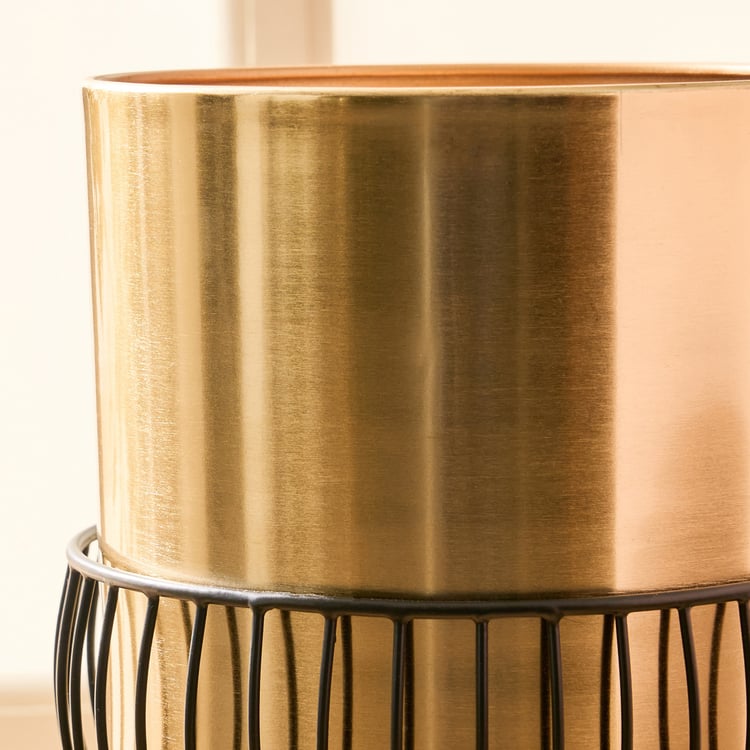 Gardenia Shine Metal Floor Planter with Stand
