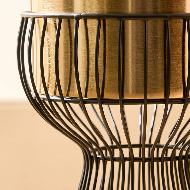 Gardenia Shine Metal Floor Planter with Stand