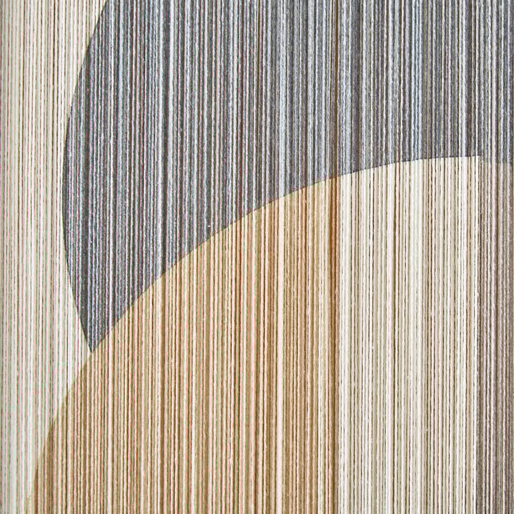 Panorama String Wooden Circle Picture Frame - 50x70cm