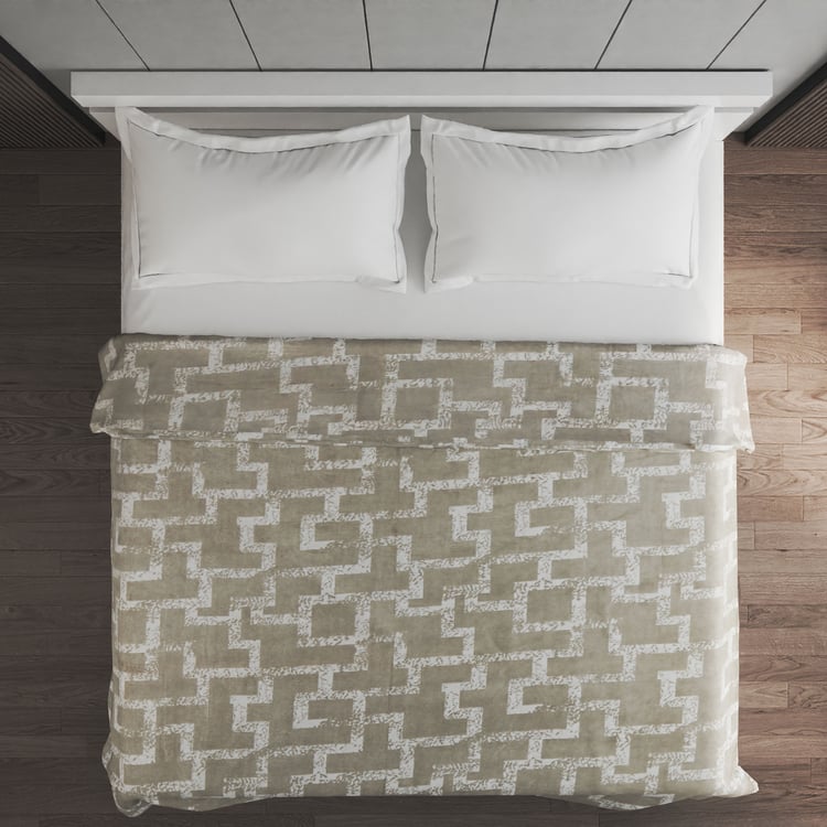 Archer Grid Printed Double Blanket
