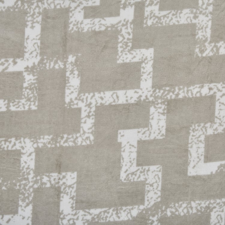 Archer Grid Printed Double Blanket