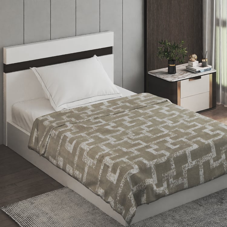 Archer Grid Printed Single Blanket