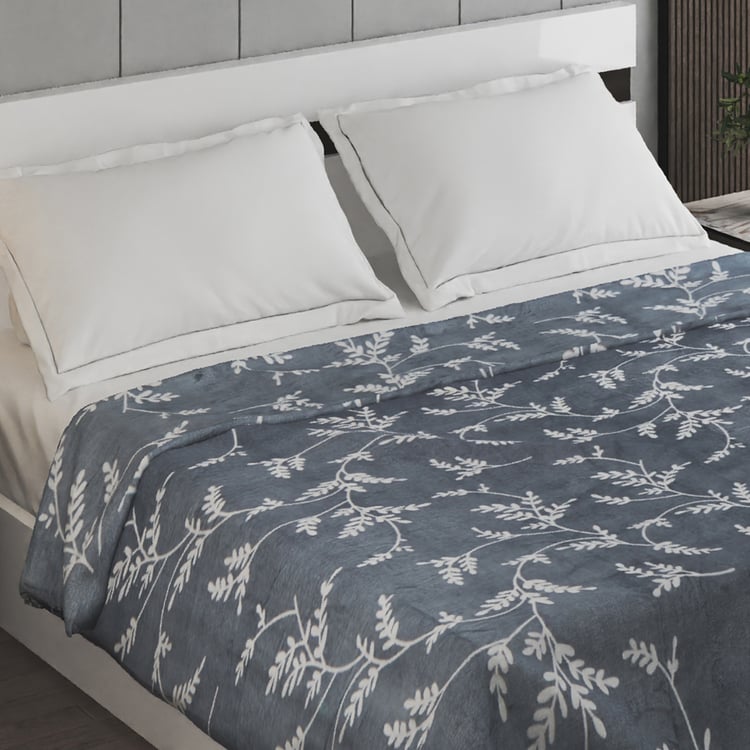 Archer Porcelain Dustybl Printed Double Blanket