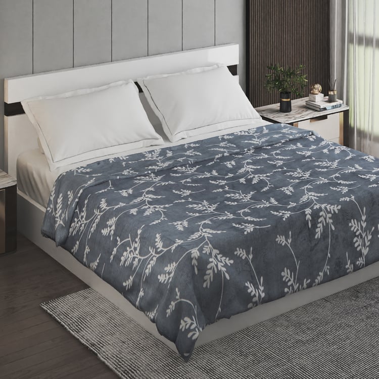 Archer Porcelain Dustybl Printed Double Blanket