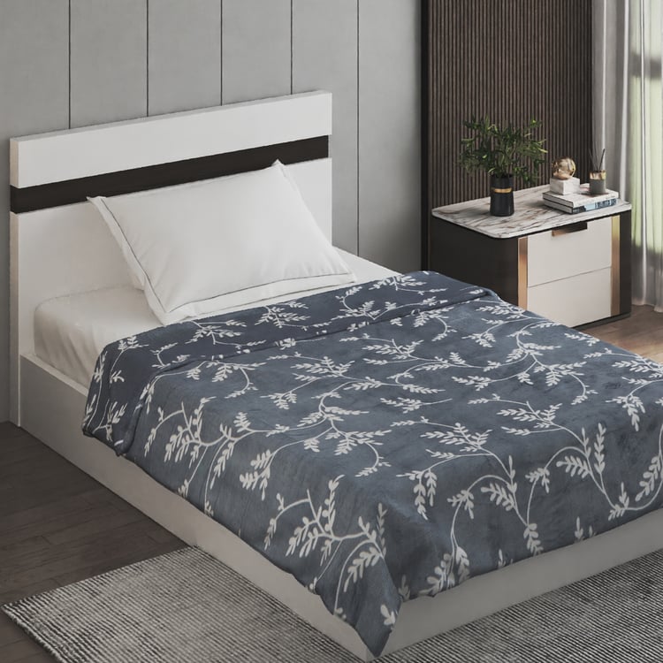 Archer Porcelain Dustybl Printed Single Blanket