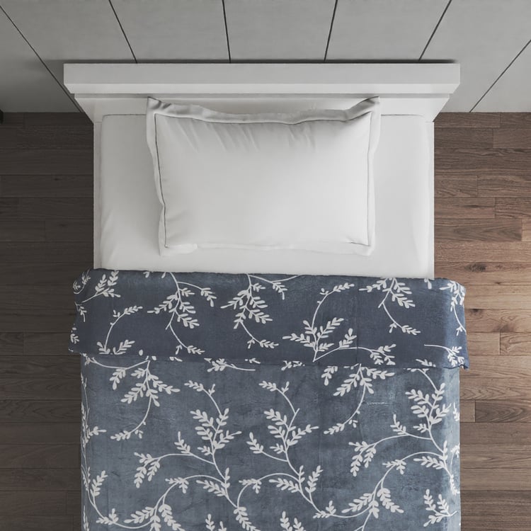 Archer Porcelain Dustybl Printed Single Blanket