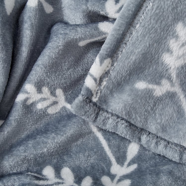 Archer Porcelain Dustybl Printed Single Blanket