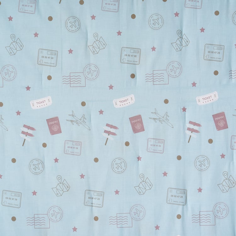 Slate Kids Travel Cotton Printed Double Comforter
