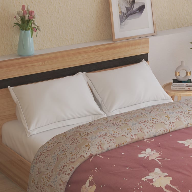 Slate Kids Cotton Fairy Print Reversible Double Comforter