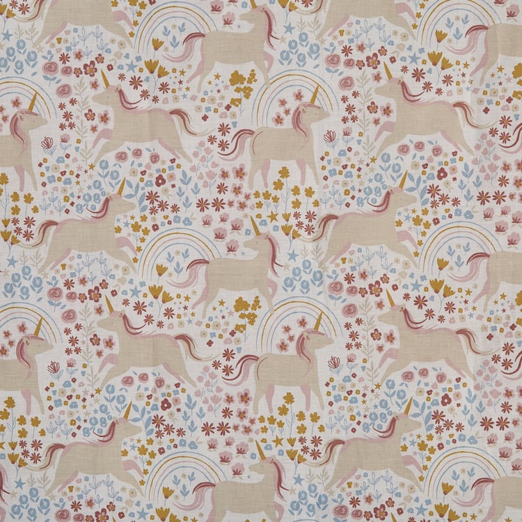 Slate Kids Cotton Fairy Print Reversible Double Comforter