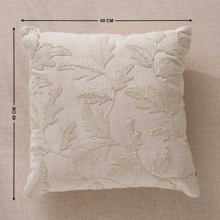 Botanica Flora Embroidered Filled Cushion - 40x40cm