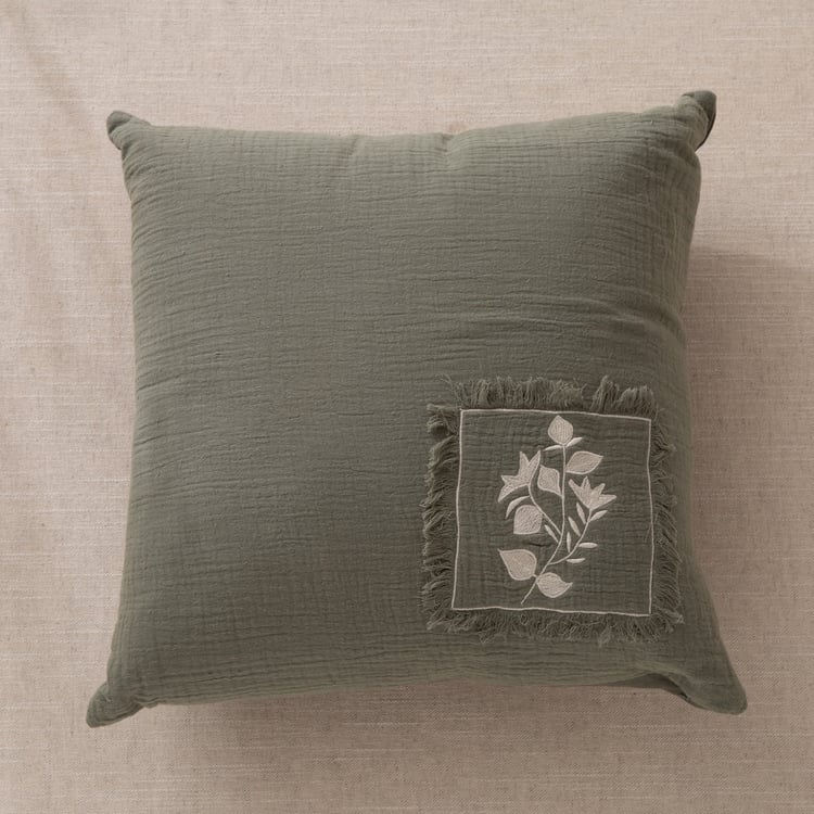 Botanica Forest Appliqued Filled Cushion - 40x40cm