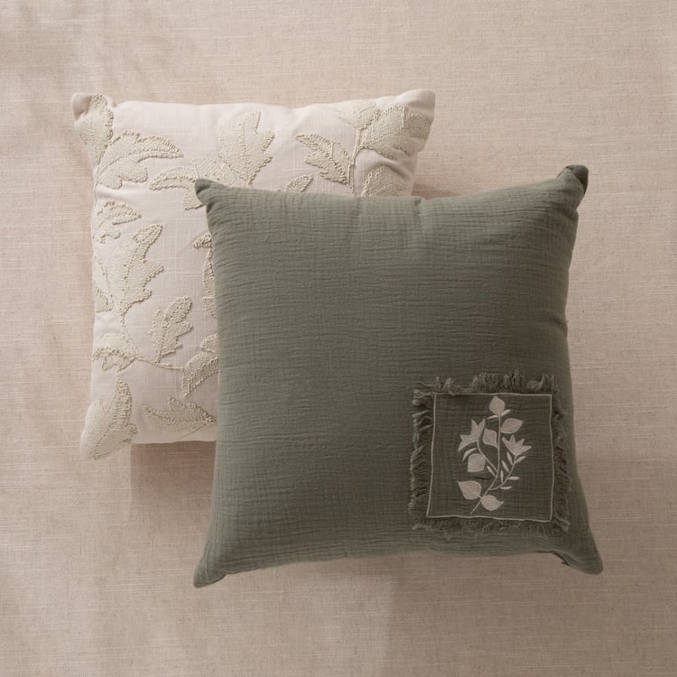 Botanica Forest Appliqued Filled Cushion - 40x40cm