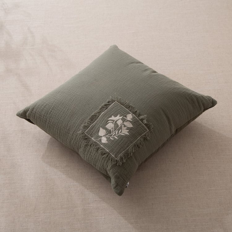 Botanica Forest Appliqued Filled Cushion - 40x40cm