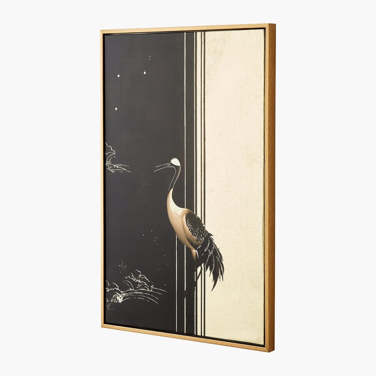 Artistry Regalia Canvas Bird Foil Picture Frame - 30x60cm