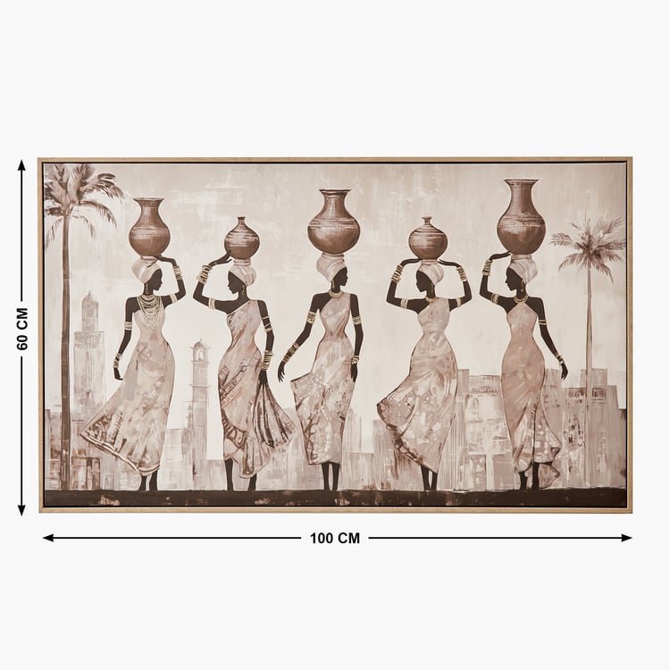 Artistry Regalia Canvas African Ladies Picture Frame - 100x60cm
