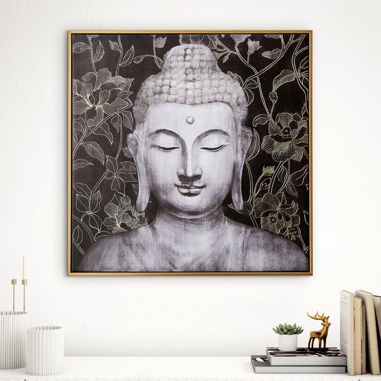 Artistry Regalia Canvas Buddha Foil Picture Frame - 60x60cm