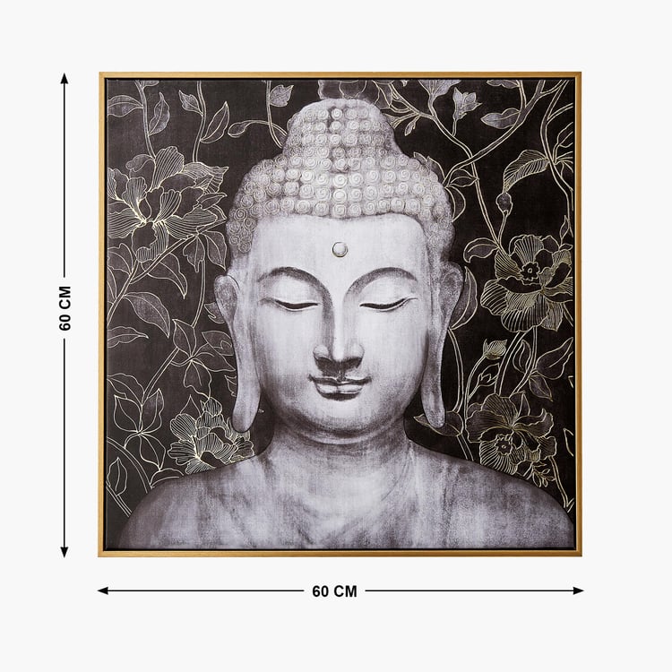 Artistry Regalia Canvas Buddha Foil Picture Frame - 60x60cm
