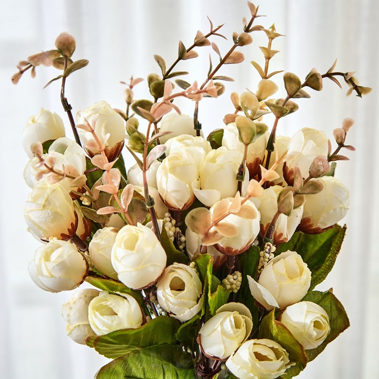Fiesta Artificial Miniature Rose Flower Stick - 40cm
