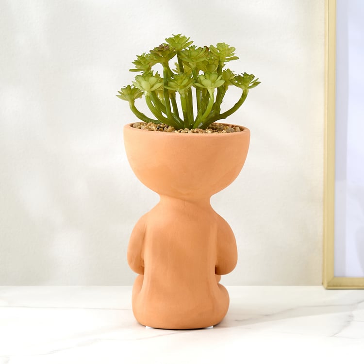 Gloria Elsa Artificial Succulent in Ceramic Pot