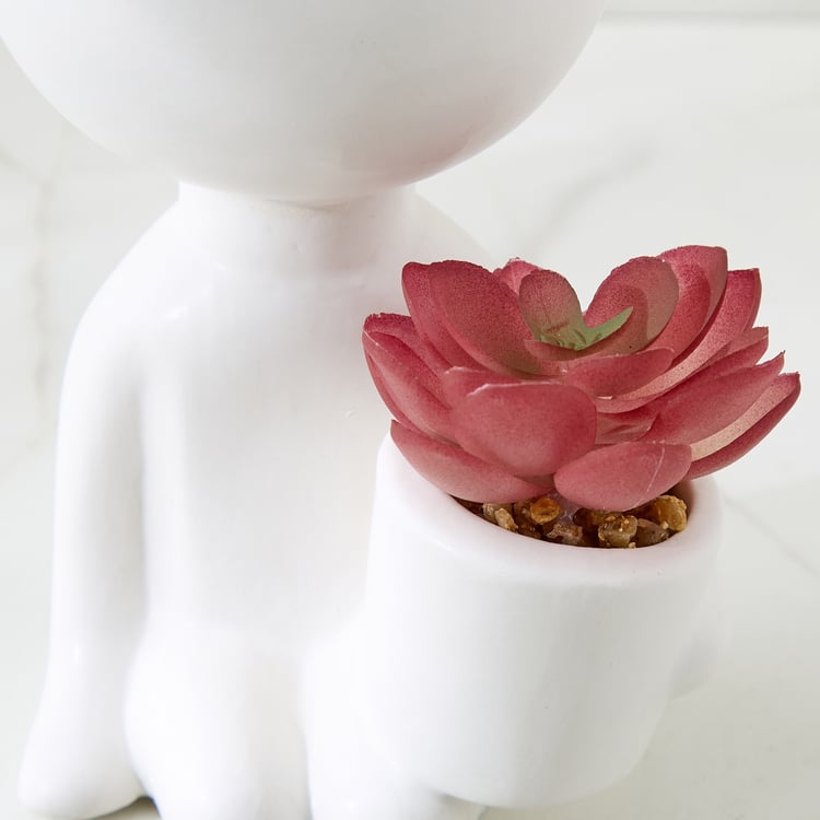 Gloria Elsa Artificial Succulent in Ceramic Pot
