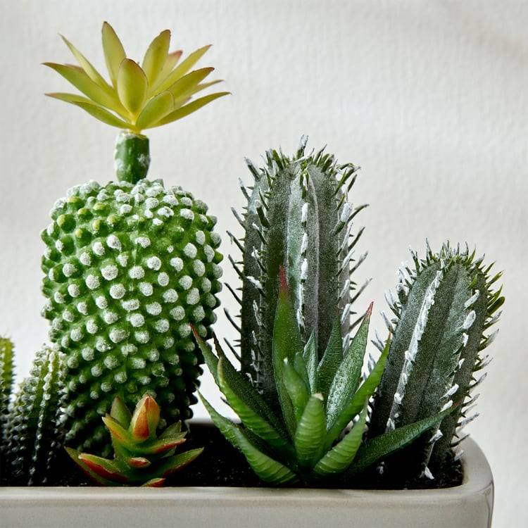 Gloria Tiered Artificial Cactus Potted Plant