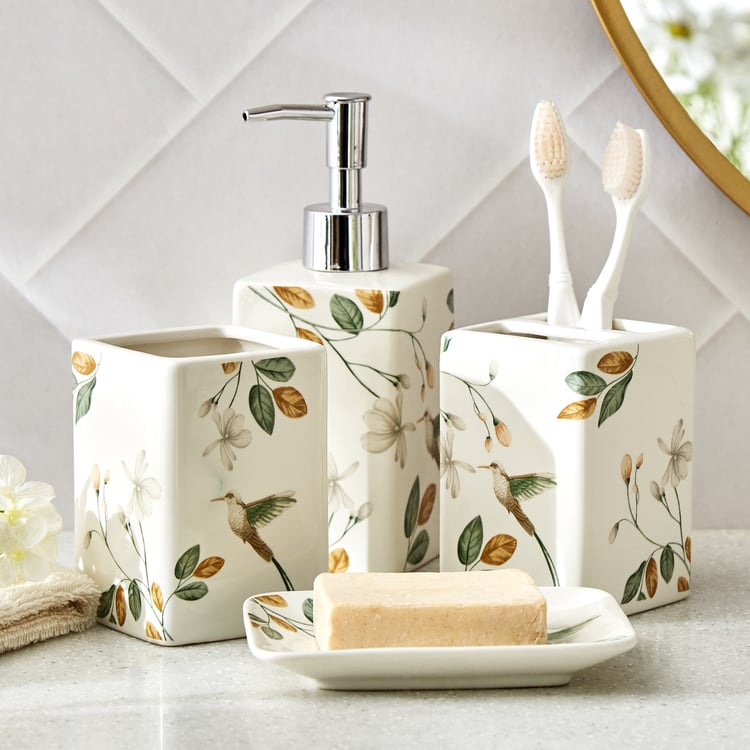 Mekong Kralix Ceramic Printed Soap Dish