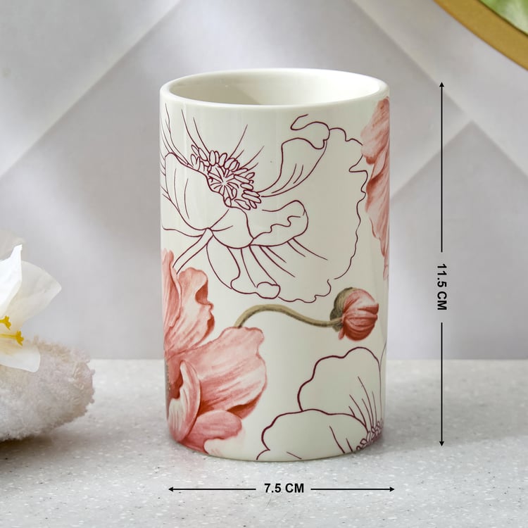 Mekong Janett Ceramic Floral Print Holder