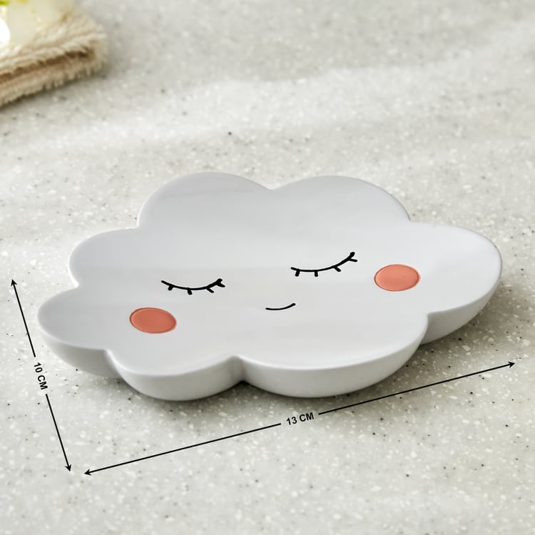 Slate Kids Polyresin Cloud Soap Dish