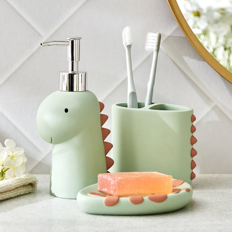 Slate Kids Polyresin Dinosaur Soap Dispenser - 230ml