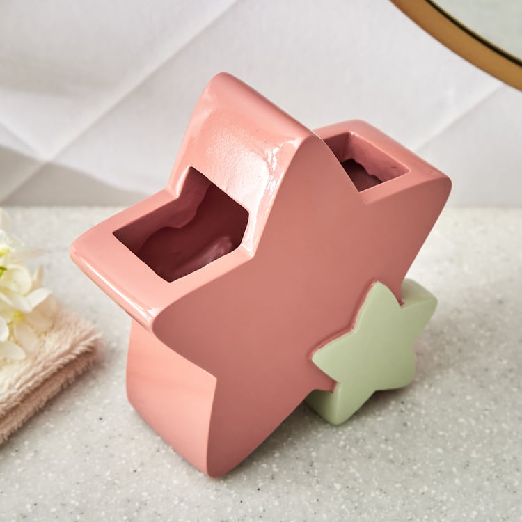Slate Kids Polyresin Star Tooth Brush Holder