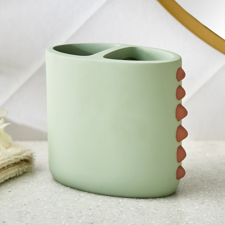 Slate Kids Polyresin Dinosaur Tooth Brush Holder