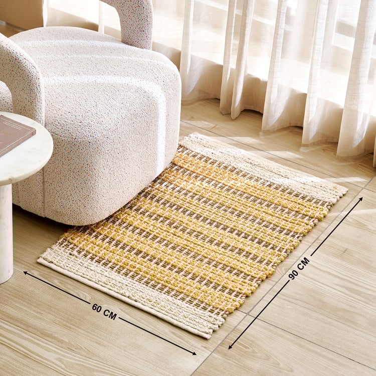 Natura Eden Jute Woven Dhurrie - 90x60cm