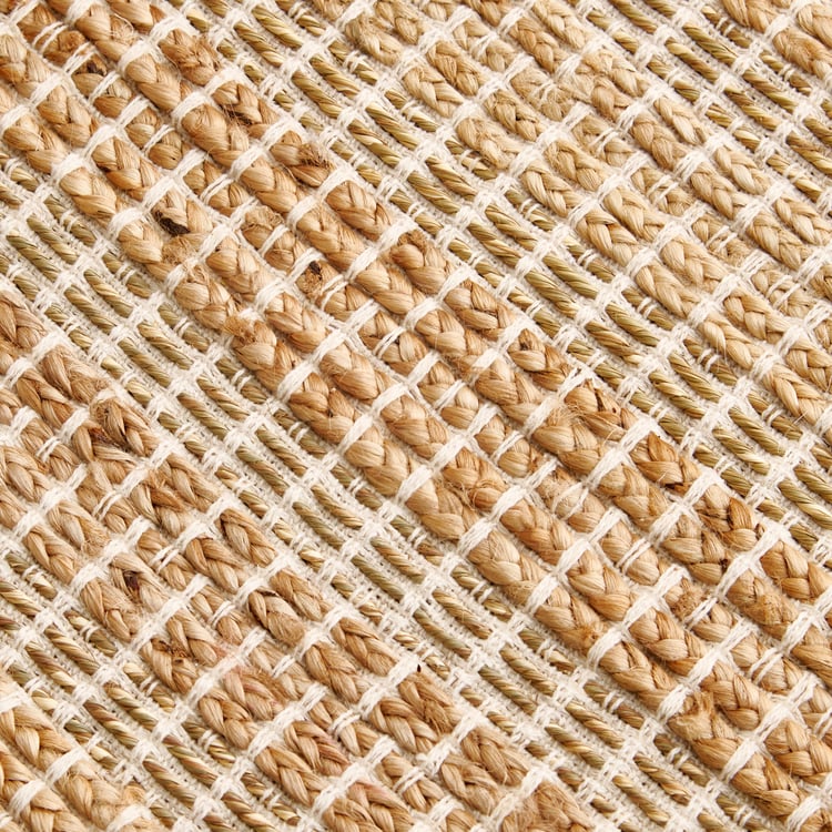 Natura Eden Jute Woven Dhurrie - 90x60cm