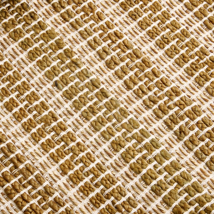 Natura Eden Jute Woven Dhurrie - 90x60cm