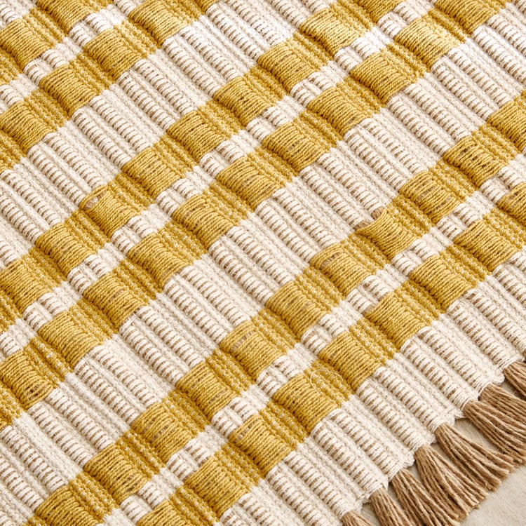 Natura Juno Jute Woven Dhurrie - 90x60cm