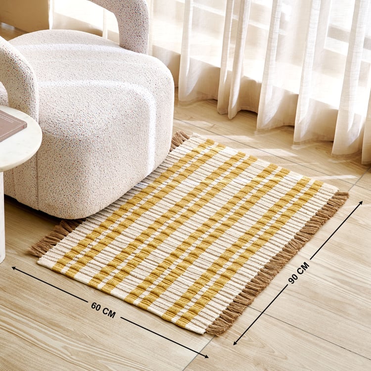 Natura Juno Jute Woven Dhurrie - 90x60cm