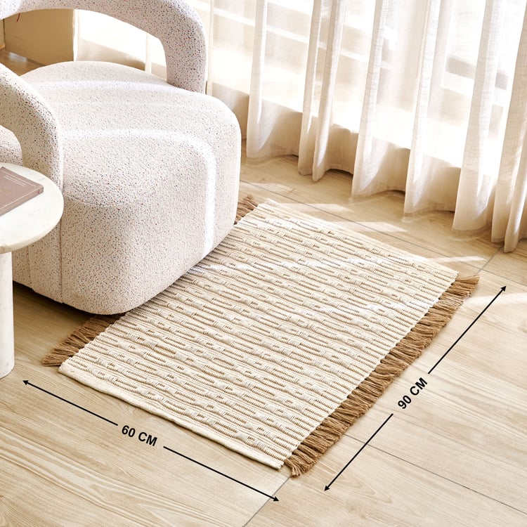 Natura Juno Jute Woven Dhurrie - 90x60cm