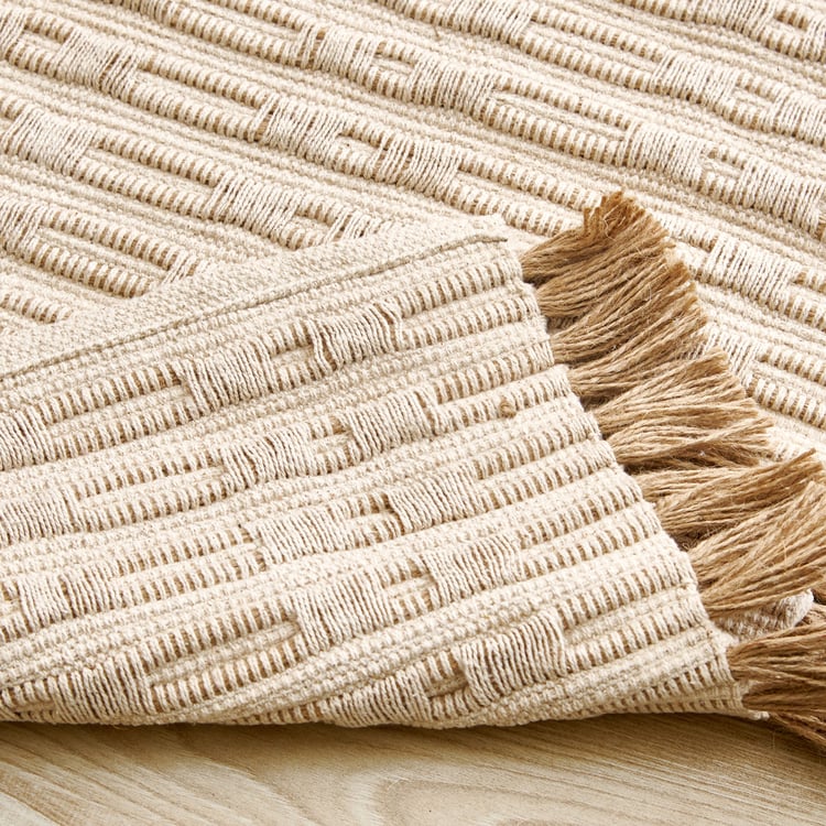 Natura Juno Jute Woven Dhurrie - 90x60cm