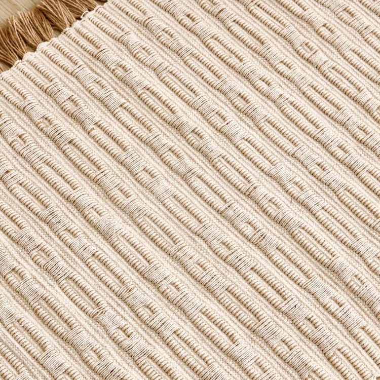Natura Juno Jute Woven Dhurrie - 90x60cm