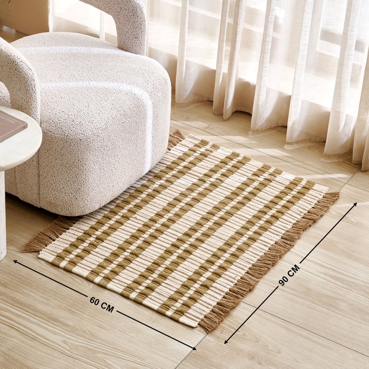 Natura Juno Jute Woven Dhurrie - 90x60cm