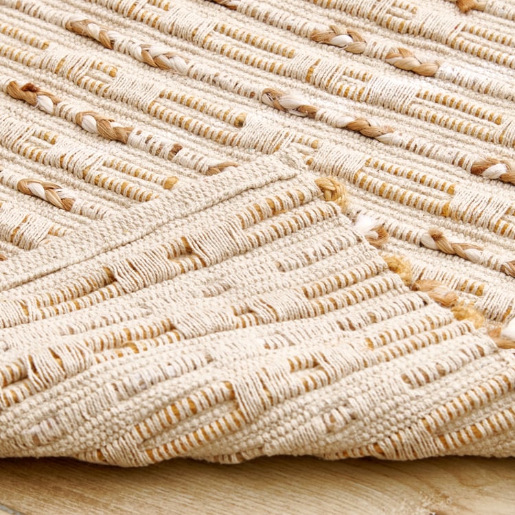 Natura Luna Jute Woven Dhurrie - 90x60cm