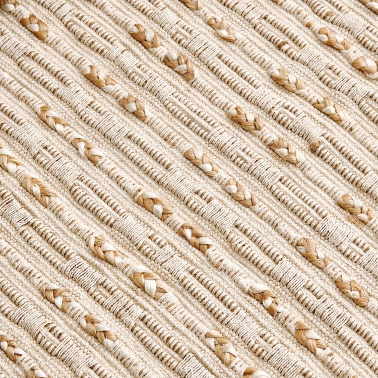 Natura Luna Jute Woven Dhurrie - 90x60cm