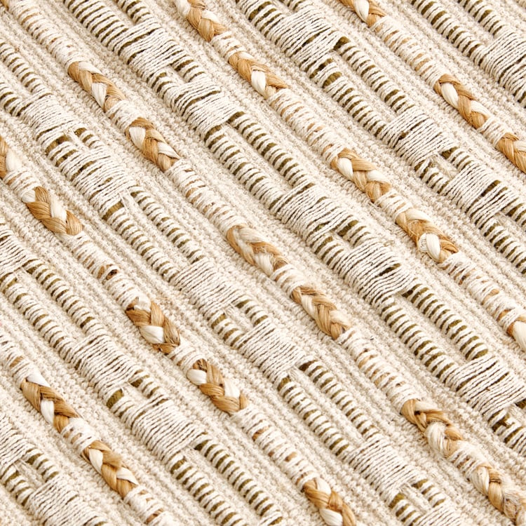 Natura Luna Jute Woven Dhurrie - 90x60cm
