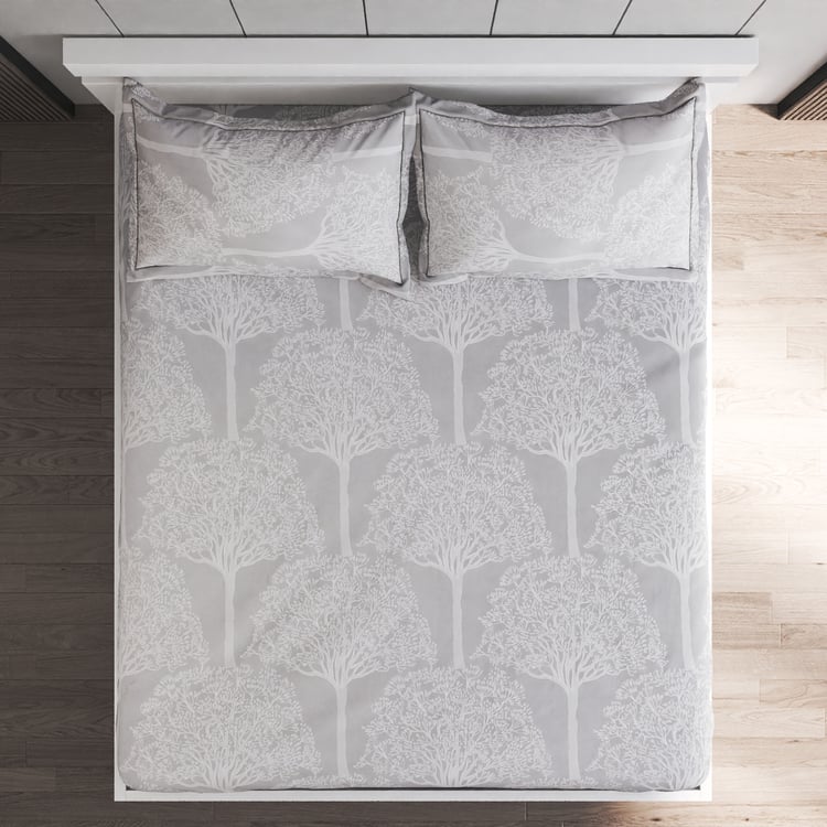 Ezra Vinesper Cotton 144TC Printed 3Pcs Queen Bedsheet Set