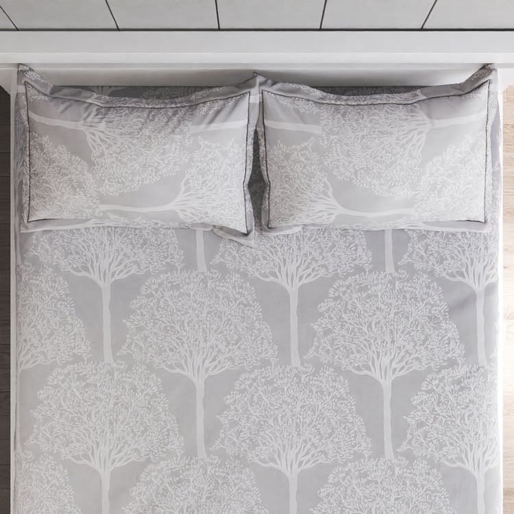 Ezra Vinesper Cotton 144TC Printed 3Pcs Queen Bedsheet Set