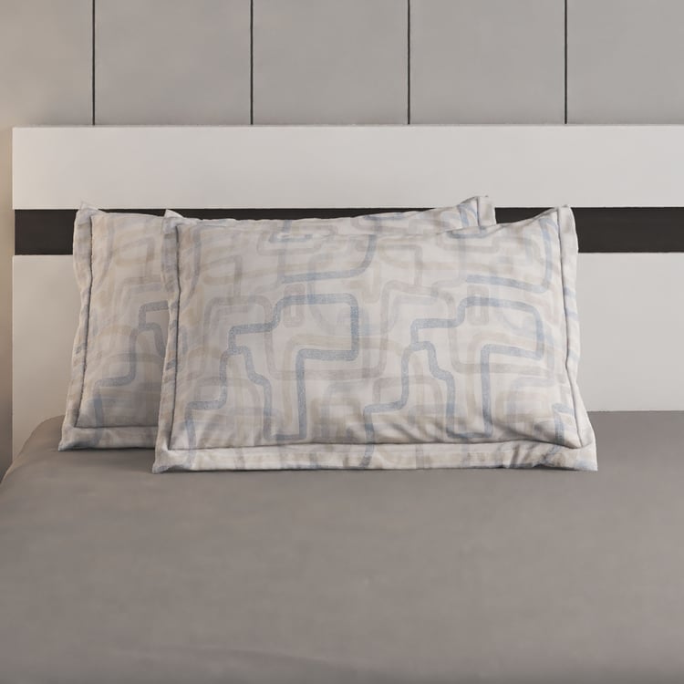 Ezra Cubistone Set of 2 Printed Pillow Covers - 70x45cm