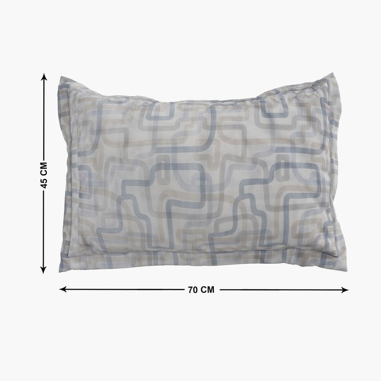 Ezra Cubistone Set of 2 Printed Pillow Covers - 70x45cm